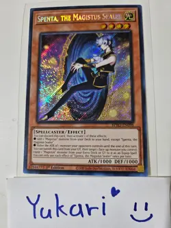 YuGiOh TCG Spenta, the Magistus Sealer (Secret) BPRO-EN098 1st Edition Mint - Image 1