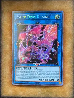 Yugioh Evil Twin Ki-sikil BLCR-EN096 Secret Rare 1st Ed NM - Image 1