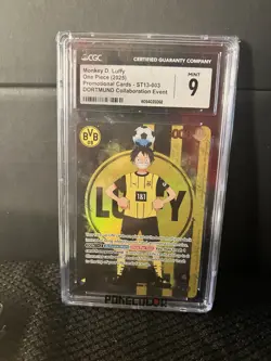 2025 ONE PIECE PROMOS BVB X MATCH DAY 2025 #003 MONKEY D. LUFFY CGC 9 - Image 1