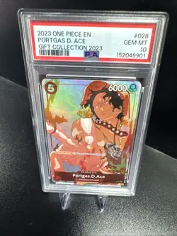 One Piece 2023 Portgas D Ace Gift Collection #028 PSA 10 Gem Mint - Image 1