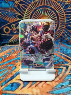 Namco One Piece CCG Monkey.D.Luffy OP11-118 Foil 8000 Power Secret Rare Rush - Image 1