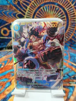 Namco One Piece CCG Monkey.D.Luffy OP11-118 Foil 8000 Power Secret Rare Rush - Image 2