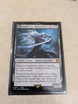 Magic the Gathering Sephiroth Fabled Soldier Non-Foil Mythic Card 0115 - Image 1