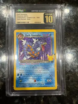 CGC PRISTINE 10 Dark Gyarados 8/82 2021 Celebrations - Classic Pokemon Card - Image 1