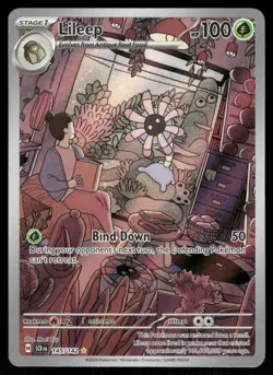 Pokemon Cards Lileep 145/142 Stellar Crown Illustration Rare NM - Image 1
