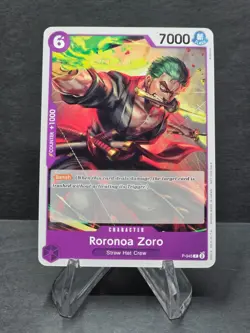 P-045 Roronoa Zoro English One Piece TCG Card Game - Image 1