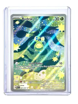 2026 Budew 221/217 Ascended Heroes Illustration Rare IR Holo Pokemon TCG Card - Image 3
