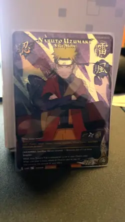 Naruto CCG Card #1395 Set 24: Naruto Uzumaki (Sage Mode) - Super Rare - Image 2