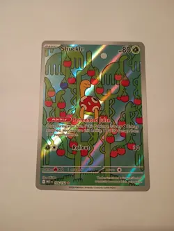 Pokemon TCG Shuckle Full Art Mega Evolutions Illustration Rare Card 136/132 - Image 1