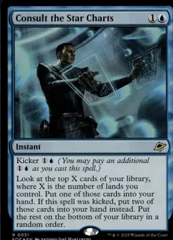 MTG: Edge of Eternities #51 Consult the Star Charts (Foil) - Image 1