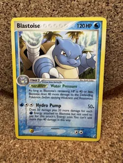 Pokemon TCG EX Crystal Guardians Blastoise Card 14/100 2006 - Image 1