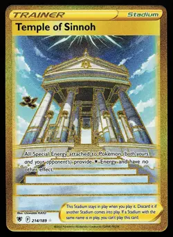 Temple of Sinnoh 214/189 Secret Rare Astral Radiance Pokemon Card - Image 1