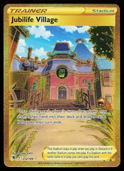 Jubilife Village 212/189 Secret Rare Astral Radiance Pokemon Card - Image 1