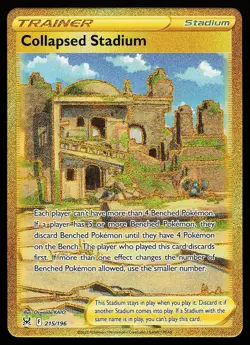 Collapsed Stadium 215/196 Secret Rare Lost Origin Pokemon Card - Image 1