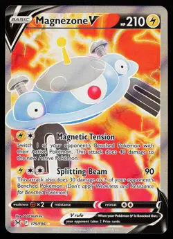 Magnezone V 175/196 Ultra Rare Lost Origin Pokemon Card - Image 1