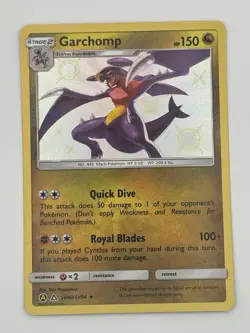 Garchomp SV40/SV94 Hidden Fates Rare Shiny Holo Pokemon Card NM - Image 1