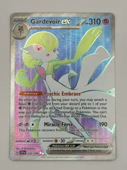 Gardevoir ex 228/198 Scarlet & Violet Ultra Rare Full Art Pokemon Card NM - Image 1