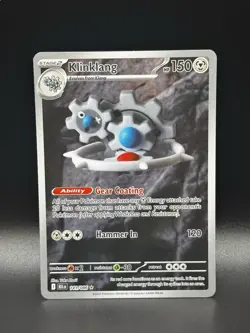 Pokemon Klinklang Sv: Black Bolt Illustration Rare Holo Card 141/086 TCG - Image 1