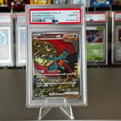 PSA 10 Pokemon TCG Roaring Moon EX Festival Terastal Card 218/187 Japanese - Image 1