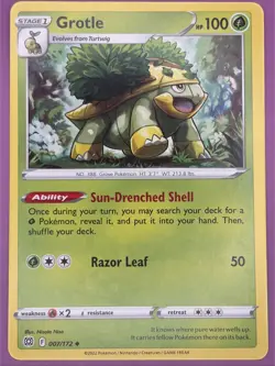 Grotle 007/172 Brilliant Stars Regular Finish Pokemon Card - Image 1