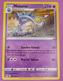 Malamar 078/196 Lost Origin Regular Finish Pokemon Card - Image 1