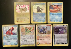 Pokemon Vintage 7 Foil Card Lot Expedition Sandstorm 2002/03 Nintendo - Image 1