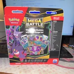 Pokemon Mega Battle Deck Mega Gengar EX Foil Cards 60 Cards Gengar Haunter 2023 - Image 2