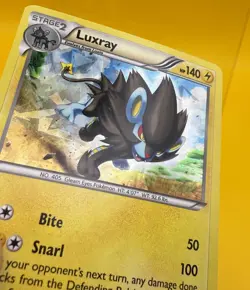 Luxray 46/122 Cracked Ice Holo Rare XY BREAKpoint Pokemon Card 2016 LP - Image 3