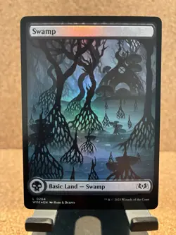 MTG Swamp #264/WOE/FOIL Common Near Mint Condition - Image 1