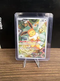 Pokemon Eevee Full Art Promo Holo Boosted Evolution 173 SV 50 HP 30 Attack Card - Image 1