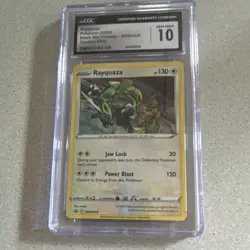 Pokemon CGC 10 Rayquaza SWSH029 Sword & Shield Promo Cosmos Holo Card - Image 1