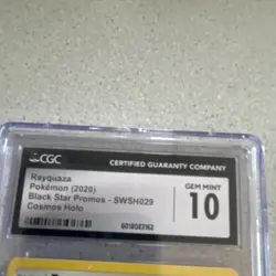 Pokemon CGC 10 Rayquaza SWSH029 Sword & Shield Promo Cosmos Holo Card - Image 5
