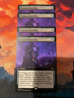 MTG Edge of Eternities Requiem Monolith Extended Art x 4 - Image 1