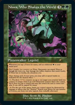 MTG Nissa, Who Shakes the World Secret Lair Series 1042 Regular Rare - Image 1