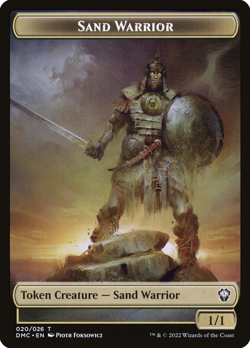 Sand Warrior Token - Commander: Dominaria United (DMC) - Image 1