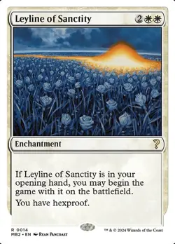 MTG - Leyline of Sanctity - White Border - MB2 - Magic the Gathering - Image 1