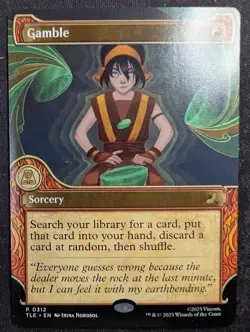 Gamble - Borderless Showcase - Avatar Last Airbender (MTG) - Image 1