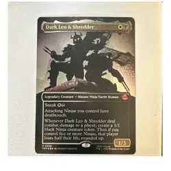 Dark Leo and Shredder 0220 TMNT MTG Legendary Mutant Ninja Turtle Human 2026 - Image 1