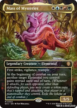 MTG Mass of Mysteries (Borderless) 3 Commander: Lorwyn Eclipsed Magic - Image 1