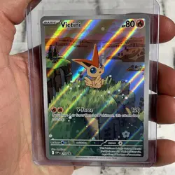 Pokemon Victini SVP 208 Illustration Rare Promo Scarlet & Violet NM/MT Pokemon - Image 1