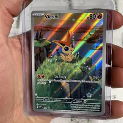 Pokemon Victini SVP 208 Illustration Rare Promo Scarlet & Violet NM/MT Pokemon - Image 2