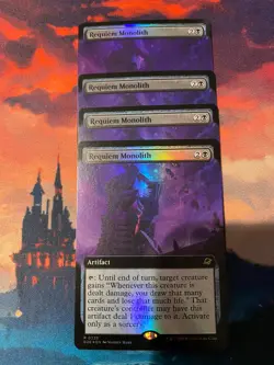 MTG Edge of Eternities Requiem Monolith Extended Art Foil x 4 - Image 1