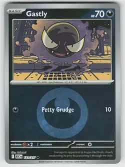 Gastly (Energy Symbol Pattern) 123/217 Ascended Heroes Pokemon Reverse Holo NM - Image 1