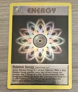 2000 Rainbow Energy - League Promo Cosmos Holo Rare - Pokemon - Image 2