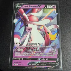 Pokemon TCG Dark Sylveon v SWSH134 Black Star Promos Celebrations Holo - Image 1