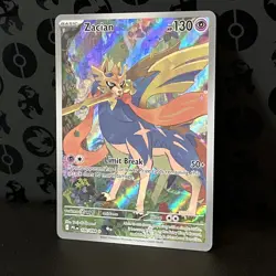 Zacian 100/094 Illustration Rare Holo ME02: Phantasmal Flames Pokemon NM/M - Image 1