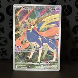 Zacian 100/094 Illustration Rare Holo ME02: Phantasmal Flames Pokemon NM/M - Image 2
