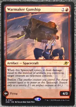Warmaker Gunship 0167 Edge of Eternities Regular Rare MTG - Image 1