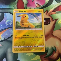 Pikachu 28/73 C Shining Legends Pokemon Reverse Holo MP - Image 1