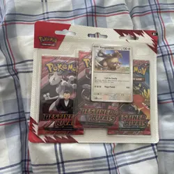 Pokemon TCG Destined Rivals Kangashan 3-Pack Blister - Image 1